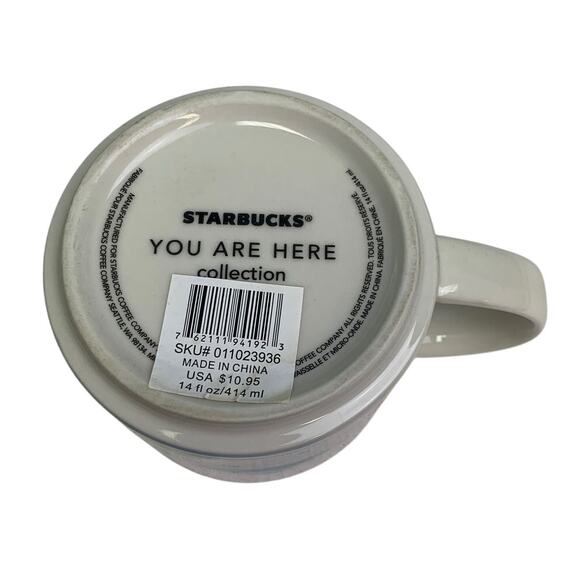 2015 New Starbucks You Are Here Collection Pike Place 14oz Ceramic Coffee Mug - Picture 4 of 4